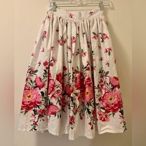 NWOT Daniel Dearlove GORGEOUS Reproduction Floral Border Skirt